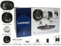 Столовый сервиз LUMINARC MARBLE BLACK 46 предметов 6 перс