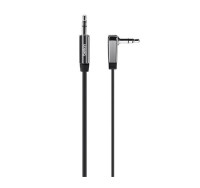 Кабель Belkin 3.5MM AUDIO,M/M,FLAT,RT ANGLE,3',BLACK (AV10128cw03-BLK)