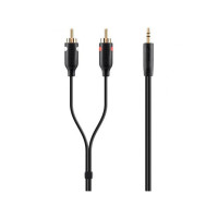 Кабель Belkin 2RCA - Jack 3.5 5м Black (F3Y116BT5M)