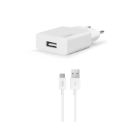 Зарядное устройство Ttec SmartCharger USB с кабелем Type-C (1m) White