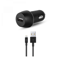 Автомобильное зарядное устройство Ttec SmartCharger USB 18W с кабелем Lightning Black