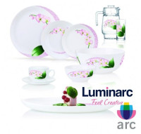 Столовый сервиз Luminarc Pink orchid 46 пр. на 6 персон