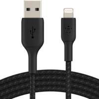 Кабель Belkin USB-A - Lightning BRAIDED (CAA002BT1MBK)