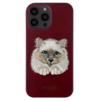 Чехол с вышивкой  "Кот" Santa Barbara Polo Savanna для iPhone 14 Pro/14 Pro max, Red