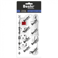 Удлинитель с заземлением Beshr NINEBOT 3x5м с вкл White