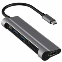 Многофункциональный адаптер Jcpal JCP6217 USB-C - 4k HDMI 6 в 1